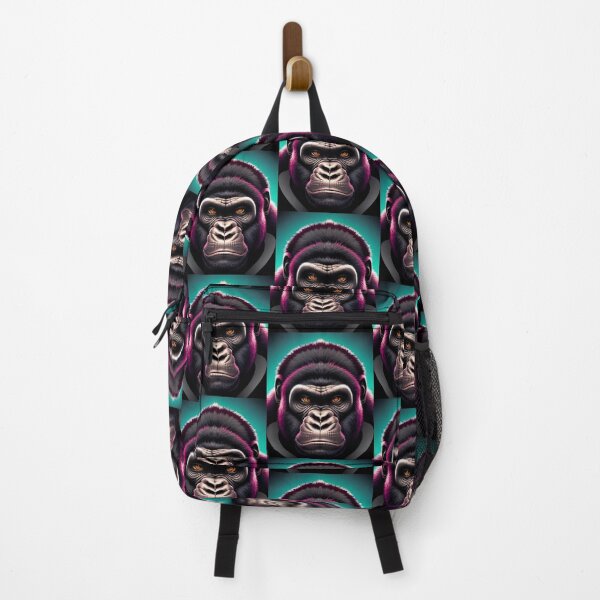 Item preview, cyberpunk gorilla  ape Kong portrait illustration art 9 designed and sold by vishalraifx.