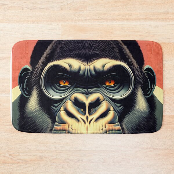 Item preview, cyberpunk gorilla  ape Kong portrait illustration art 10 designed and sold by vishalraifx.