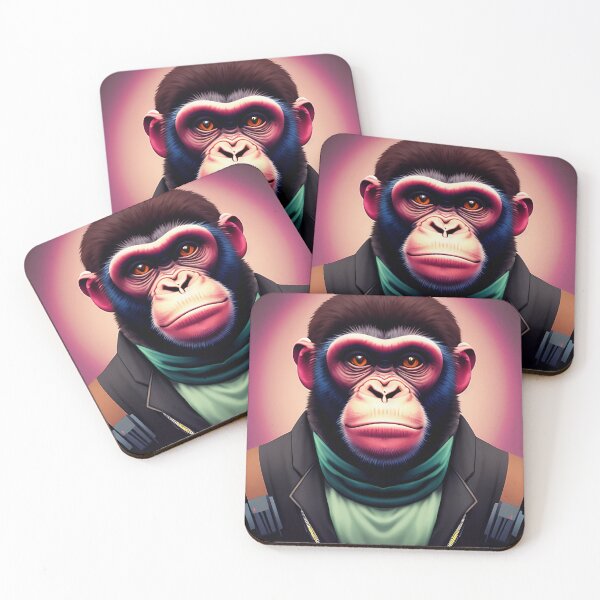 Item preview,  cyberpunk gorilla  ape Kong portrait illustration art 11 designed and sold by vishalraifx.