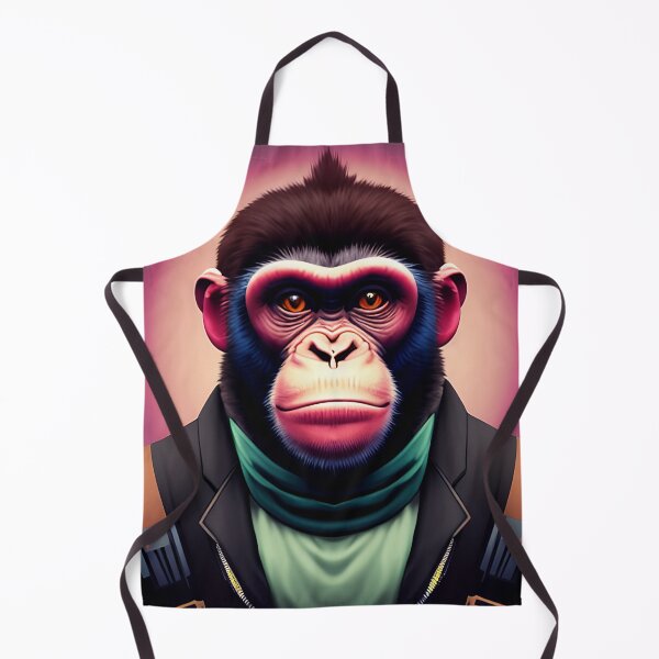 Item preview,  cyberpunk gorilla  ape Kong portrait illustration art 11 designed and sold by vishalraifx.