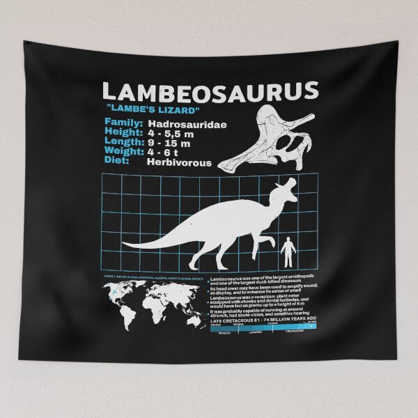 Item preview, Lambeosaurus datasheet designed and sold by NicGrayGraphic.