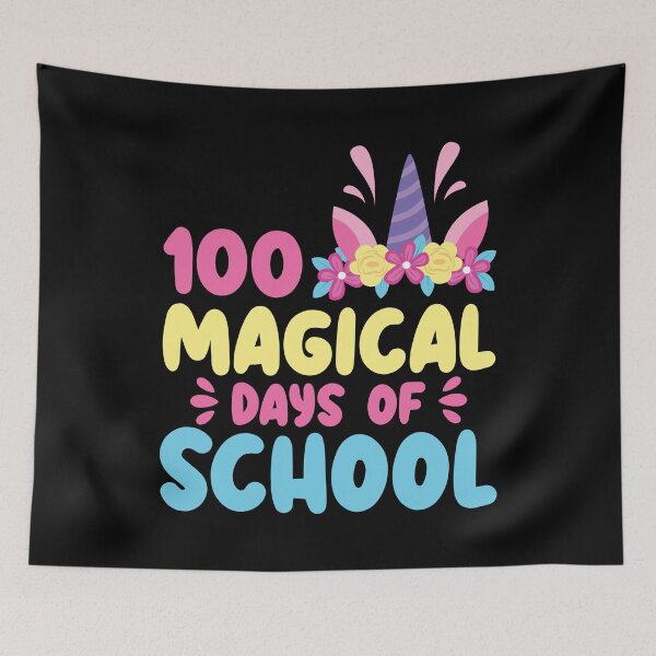 Item preview, 100 Magical Days of School Unicorn designed and sold by finchestee.