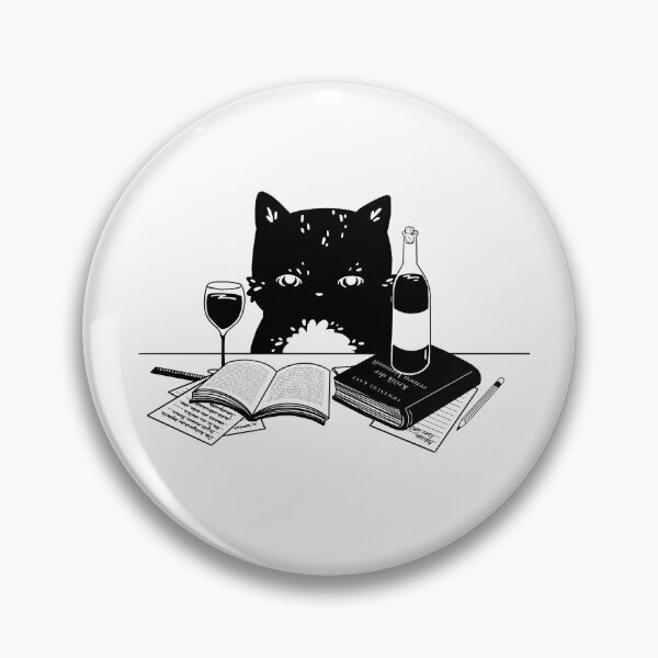 Item preview, philosophy cat designed and sold by BrilliantDumb.