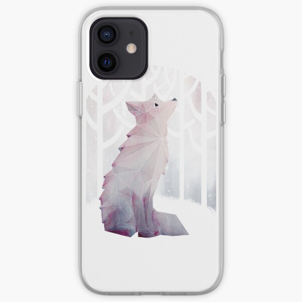 Fox dans la neige Coque souple iPhone
