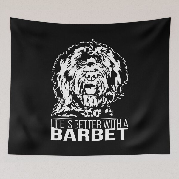 Item preview, Barbet life is better dog saying designed and sold by dogarts.