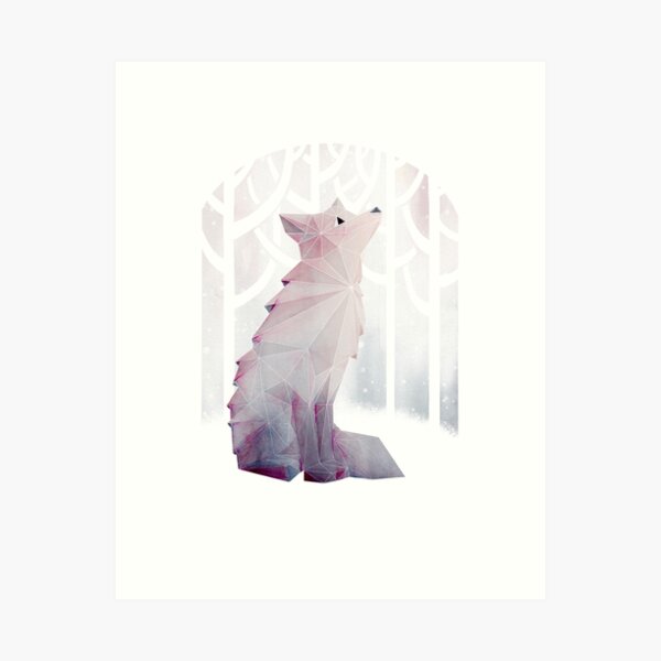 Fox in the Snow Art Print