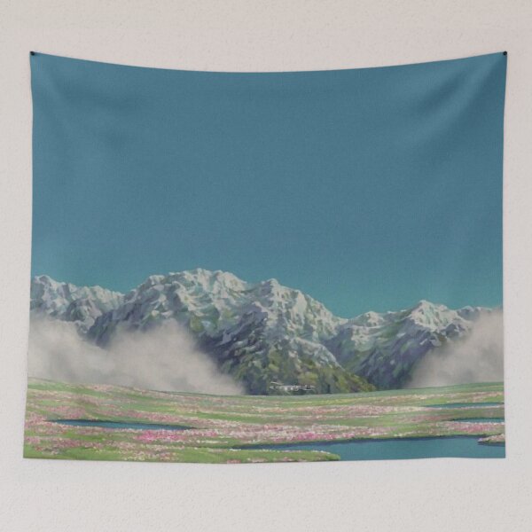 Item preview, Vintage Anime Mountain Landscape designed and sold by Freshfroot.