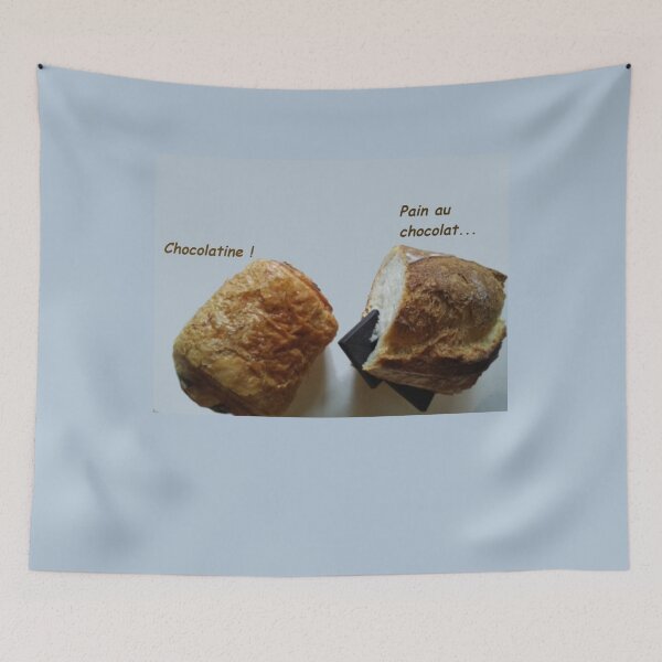 Item preview, difference between chocolatine and pain au chocolat  designed and sold by GabriesBrookes.