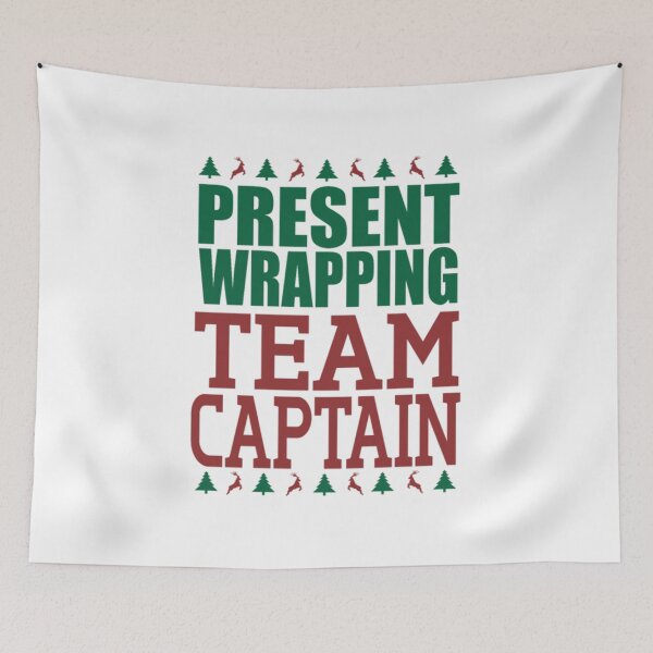 Item preview, Present Wrapping Team Captain designed and sold by merchmachine.