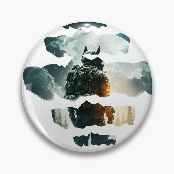 Item preview, military wolf standing facing the moon 2 designed and sold by Wolf-Bros.