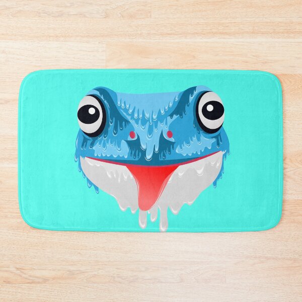 Item preview, Cute Blue Frog grime art designed and sold by AmsaOza.