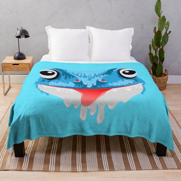 Item preview, Cute Blue Frog grime art designed and sold by AmsaOza.