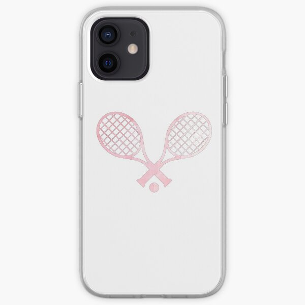 Raqueta De Tenis Rosa Funda blanda para iPhone