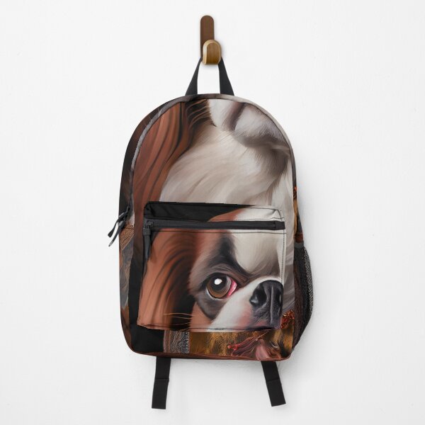 Item preview, Japanese Chin Dog Breed Portrait Royal Renaissance Animal Painting designed and sold by Nalaxation.