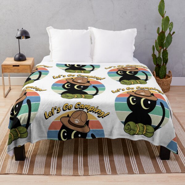 Item preview, Funny Black Cat Wants to go Camping designed and sold by Pet Station.