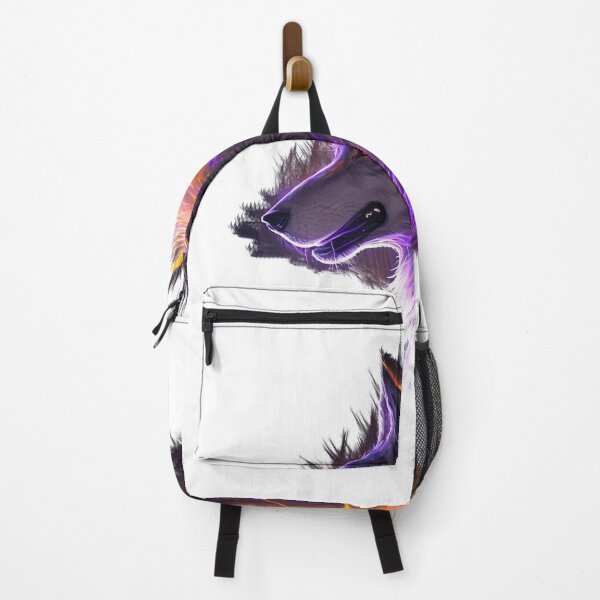 Item preview, white arctic wolf looking side view designed and sold by Wolf-Bros.
