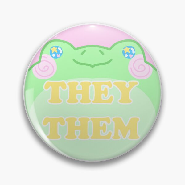 Item preview, Pronoun Frog - They Them designed and sold by Frigg-The-Frog-.