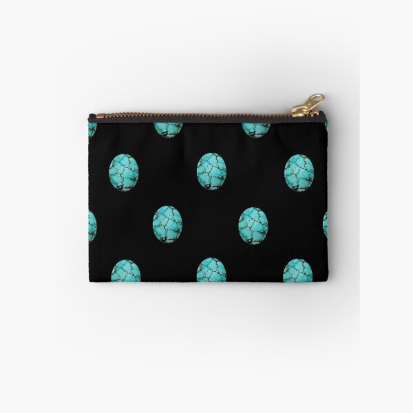 Item preview, TURQUOISE CABOCHON GEMS DECEMBER BIRTHSTONES BLACK ART designed and sold by sharlesart.