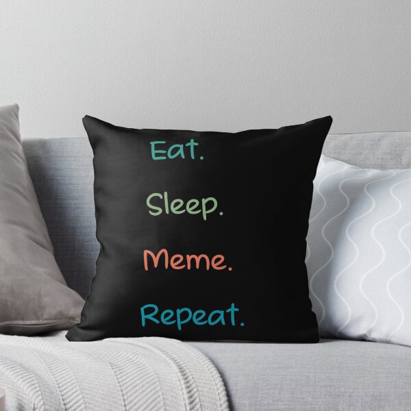 Item preview, Eat sleep meme repeat-funny sarcastic sunset retro designed and sold by Master4art.