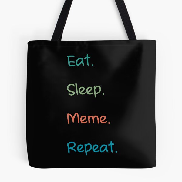 Item preview, Eat sleep meme repeat-funny sarcastic sunset retro designed and sold by Master4art.
