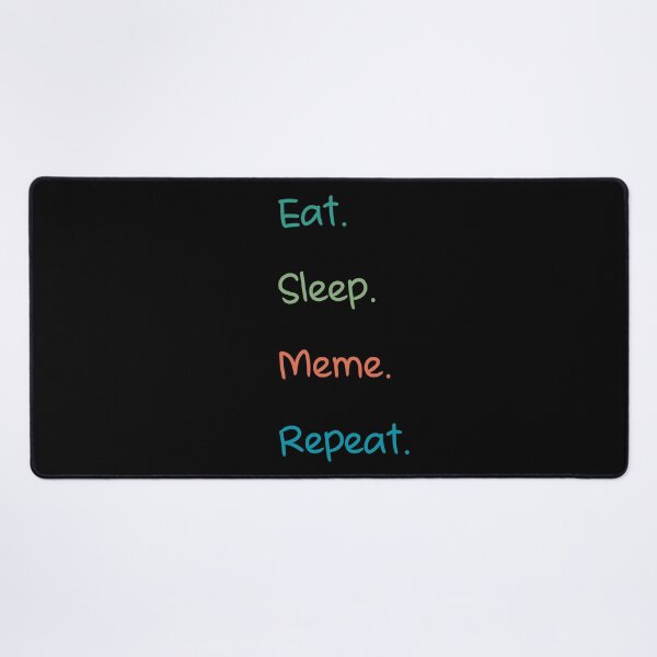 Item preview, Eat sleep meme repeat-funny sarcastic sunset retro designed and sold by Master4art.