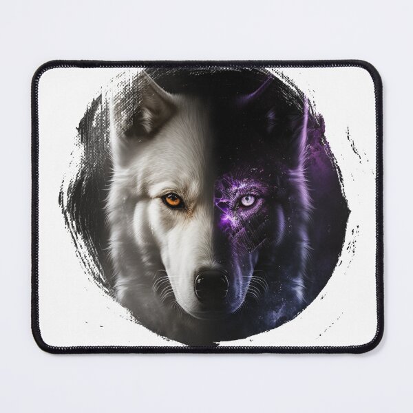 Item preview, half dog half wolf front view designed and sold by Wolf-Bros.
