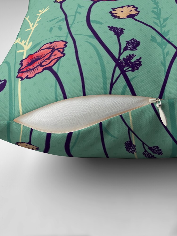 Thumbnail 2 of 4, Pillow, Summer Field designed and sold by littleclyde.