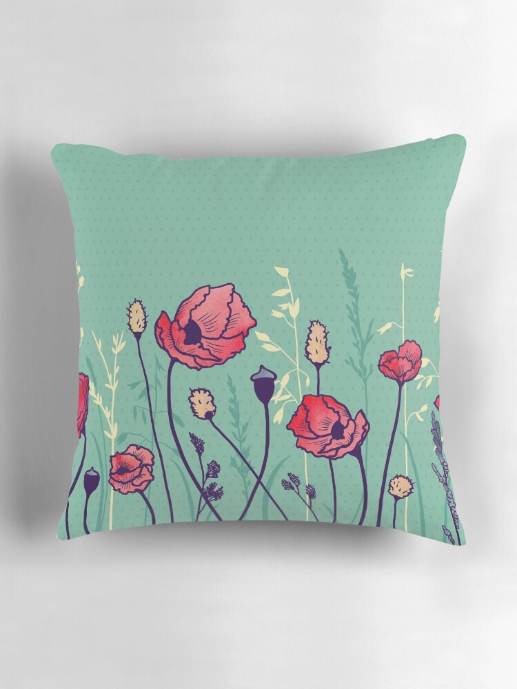 Thumbnail 3 of 4, Pillow, Summer Field designed and sold by littleclyde.