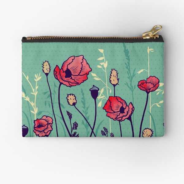 Summer Field Zipper Pouch