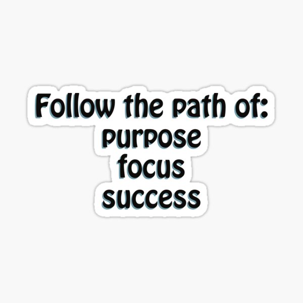 Item preview, (WF) Purpose, focus, success designed and sold by greatvibes4u.