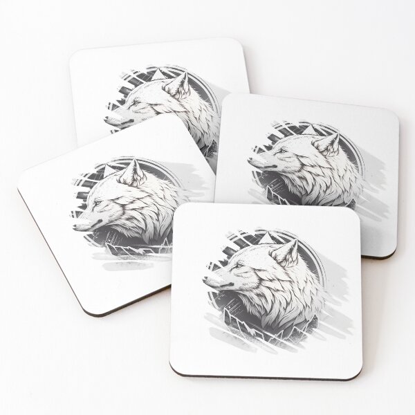 Item preview, Arctic wolf design designed and sold by Wolf-Bros.