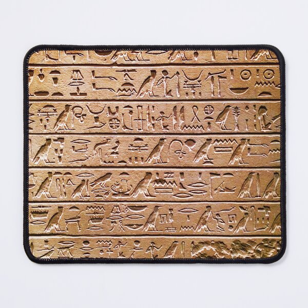 Item preview, Ancient Egyptian Hieroglyphics Wall Pattern Digital Art designed and sold by Gogmagosh.