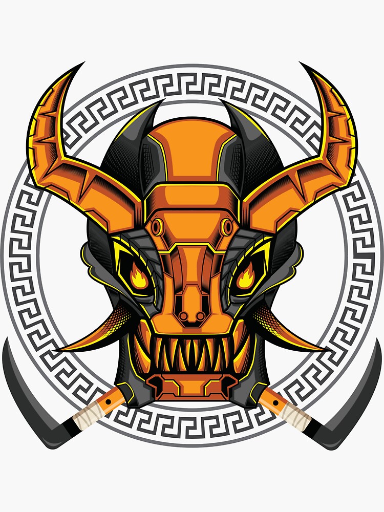 "Samurai monsters samurai monsters" Sticker for Sale by BigBobBenjo