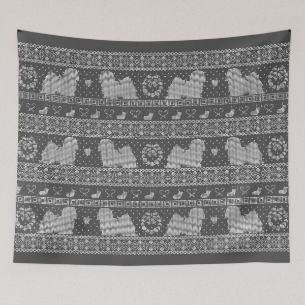 Item preview, Ugly Christmas sweater dog edition - Havanese dog designed and sold by Camilla Fjäder.