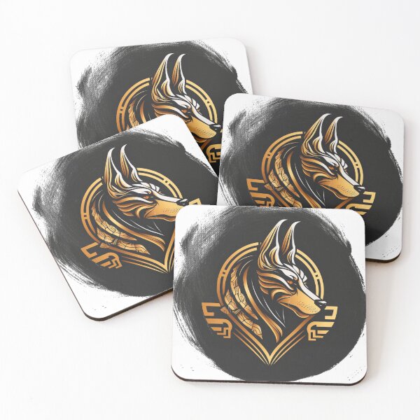 Item preview, Ancient egyptian wolf logo design designed and sold by Wolf-Bros.