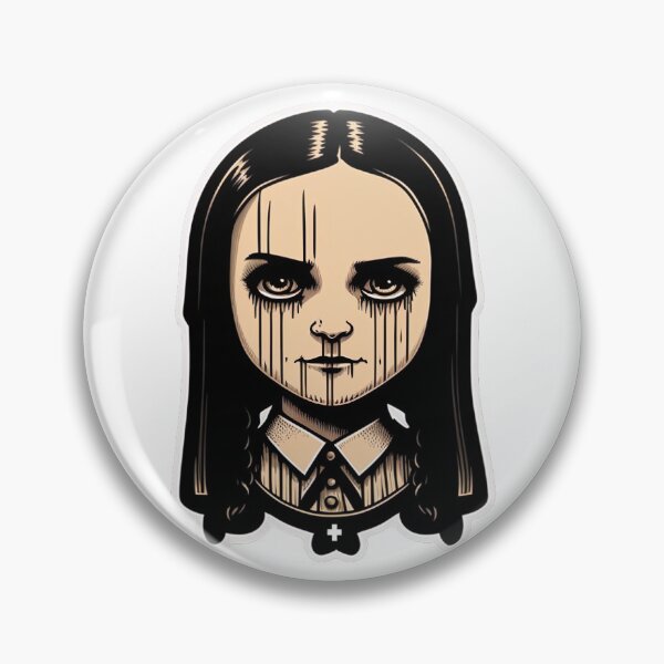 Item preview, Wednesday Addams Inspired Artwork Retro Tshirt designed and sold by jojolescargot.
