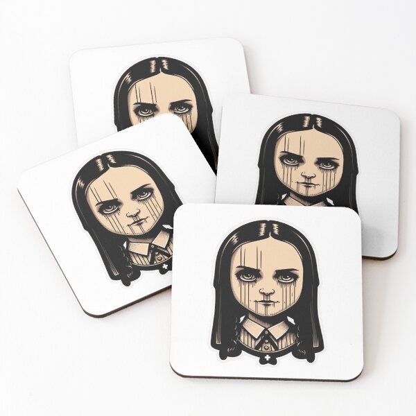 Item preview, Wednesday Addams Inspired Artwork Retro Tshirt designed and sold by jojolescargot.