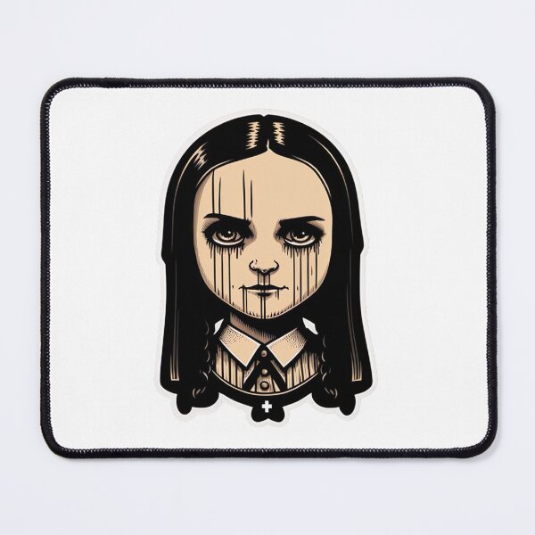 Item preview, Wednesday Addams Inspired Artwork Retro Tshirt designed and sold by jojolescargot.