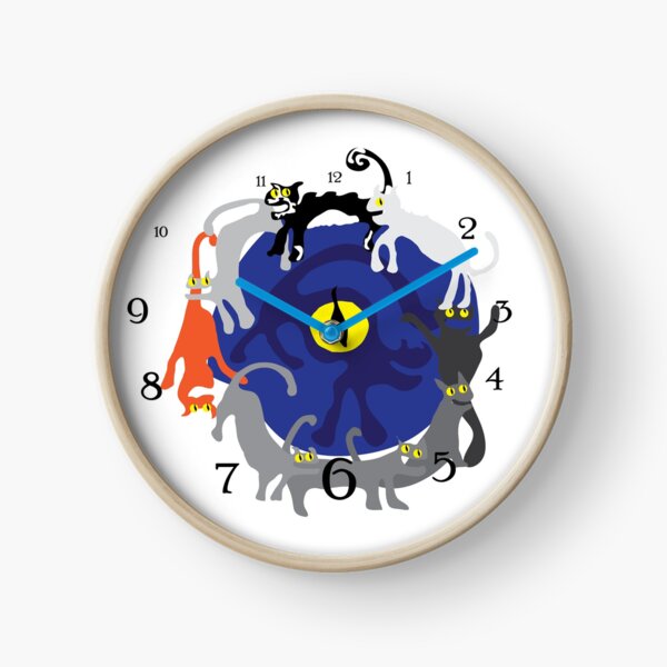 Cats o'clock - race against time Clock