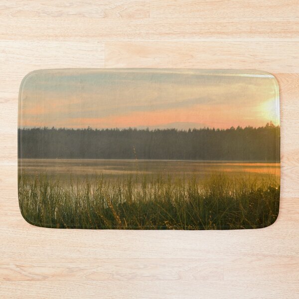 Item preview, Yellow sunset on a lake designed and sold by Misschemical.