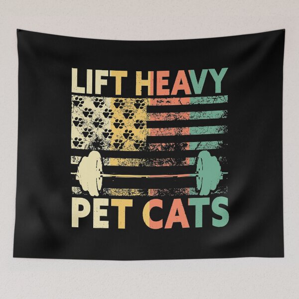 Item preview, Lift Heavy Pet Cats Weightlifting Cat Owner Weightlifter designed and sold by GeorgiHeyward.