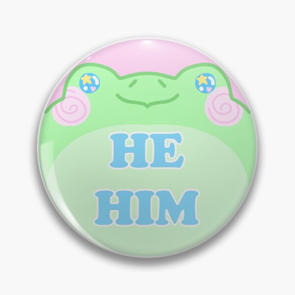Item preview, Pronoun Frog - He Him designed and sold by Frigg-The-Frog-.