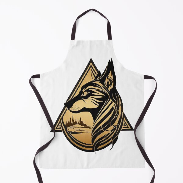 Item preview, Ancient egyptian wolf logo design designed and sold by Wolf-Bros.