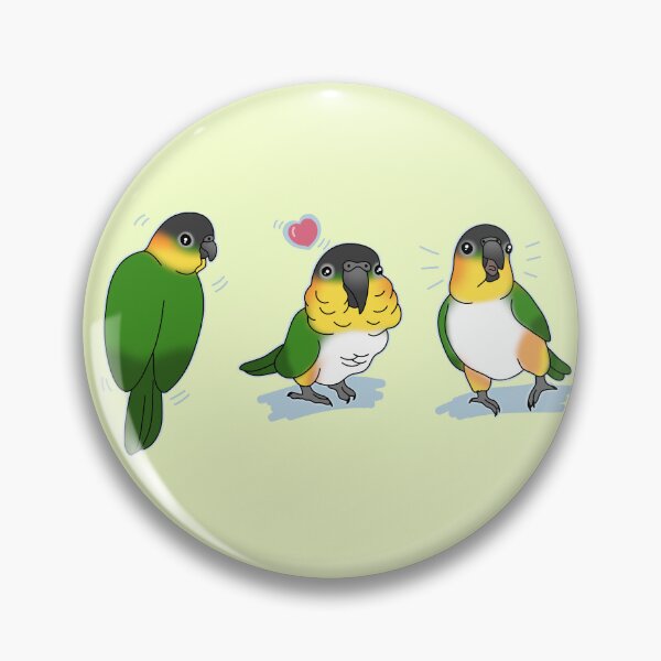 Item preview, Three Black Headed Caique doodles designed and sold by FandomizedRose.