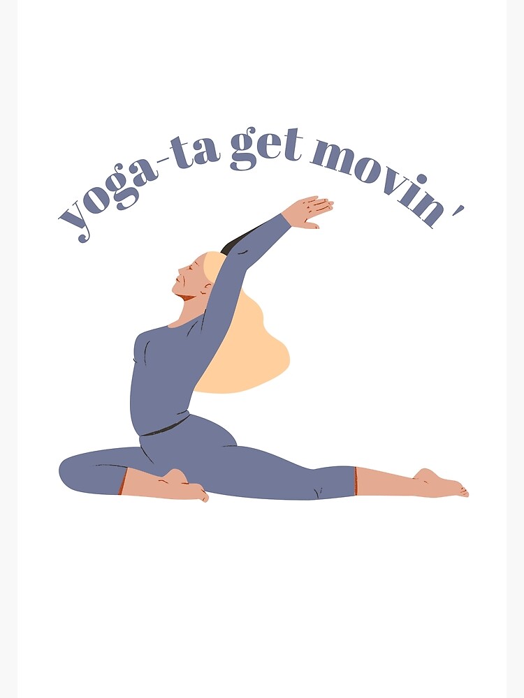 Funny Yoga shirts design with cool yoga pun' Sticker