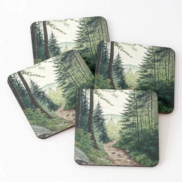 Item preview, The Trail Not Taken - Watercolor Forest - By Tiberius404 designed and sold by Tiberius404.