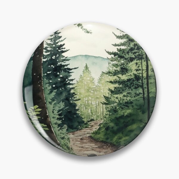 Item preview, The Trail Not Taken - Watercolor Forest - By Tiberius404 designed and sold by Tiberius404.