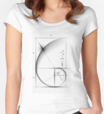 Camiseta entallada de cuello redondo Proporción áurea - Grande
