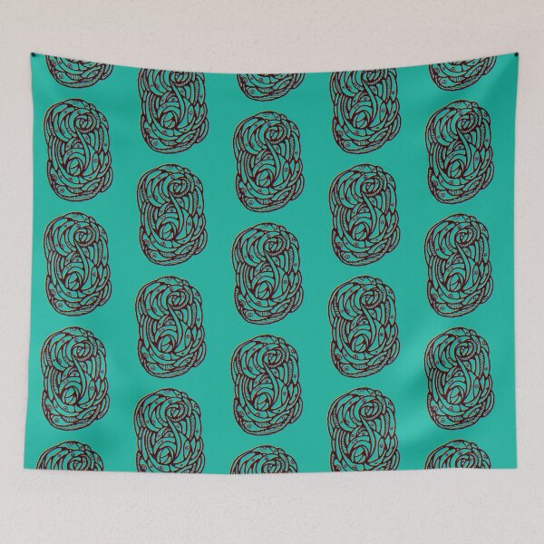Item preview, Eyes wrapped in black and blue abstract lines   designed and sold by Suberodesignsz.
