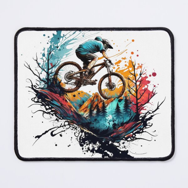 Item preview, Riding the mountain trails designed and sold by Paterrr.